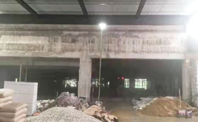 待切除柱、梁前